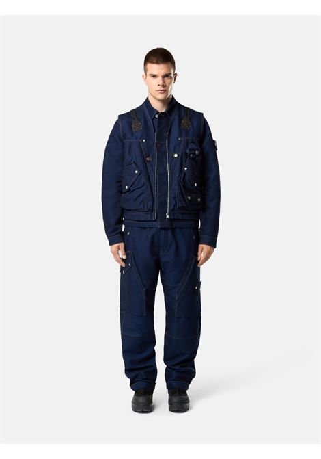 indigo denim light-rinsed vest man blu STONE ISLAND | K2S15 G100016 S00J2VJ201